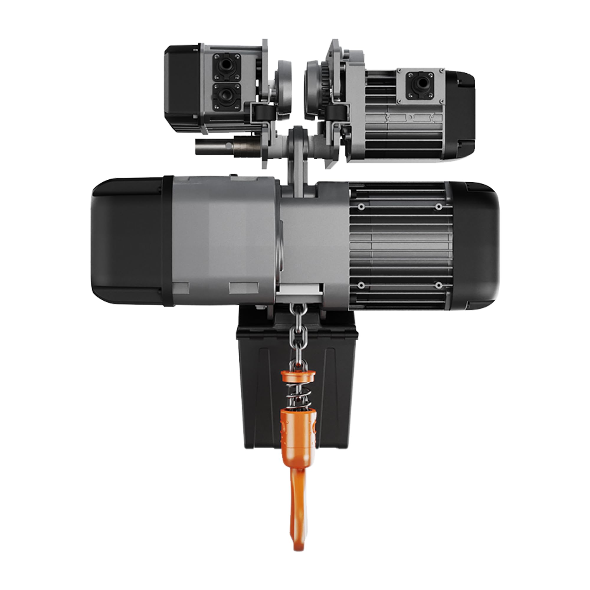 Prowinch 2 Ton Electric Chain Hoist with Power Trolley and 2-Speed Control, 208~240V / 440~480V 3-Phase 60Hz Power Supply, Durable 20ft G100 Nickel-Plated Chain, Heavy-Duty Industrial Lifting