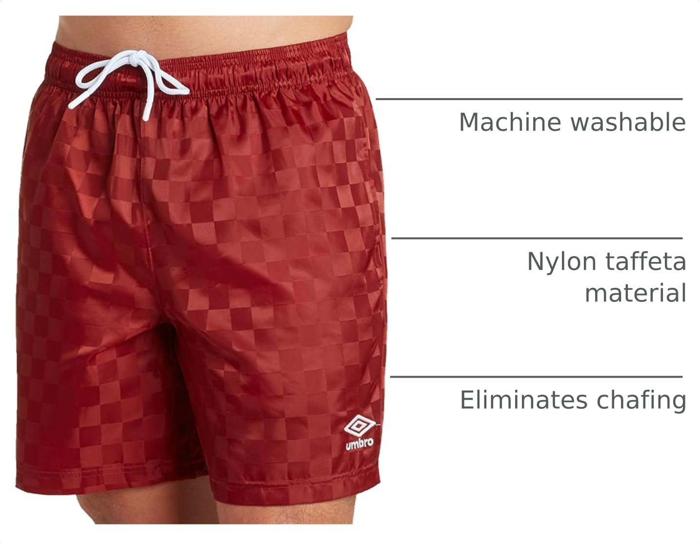 Amazon.com: Umbro Checkerboard Short, Merlot, XS : Clothing, Shoes