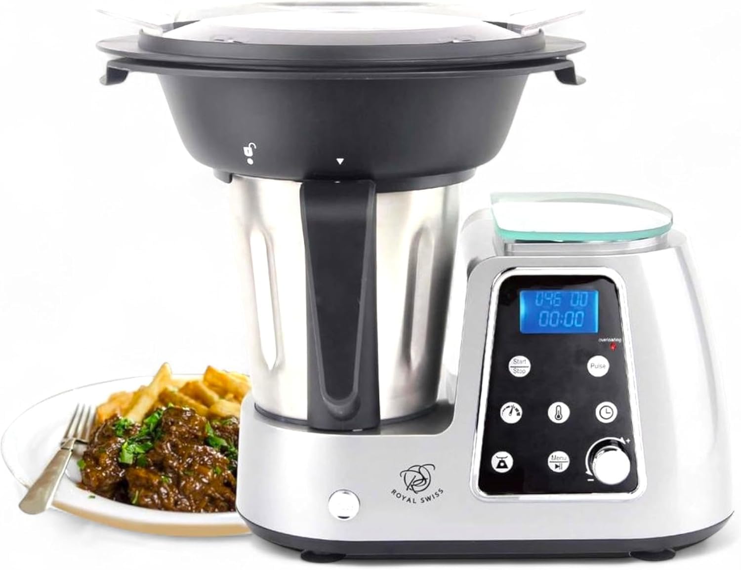 Royal Swiss® Robot Pâtissier 5L – 1500W – 10 Vitesses + Fonction