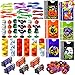 JOYIN 108 Pezzi di Halloween Giocattoli per Bambini,18 Pacchetti di Goodie Bags con Mani appiccicose, Popper, Mini Skateboard, trottole e Giocattoli della Molla Bomboniere