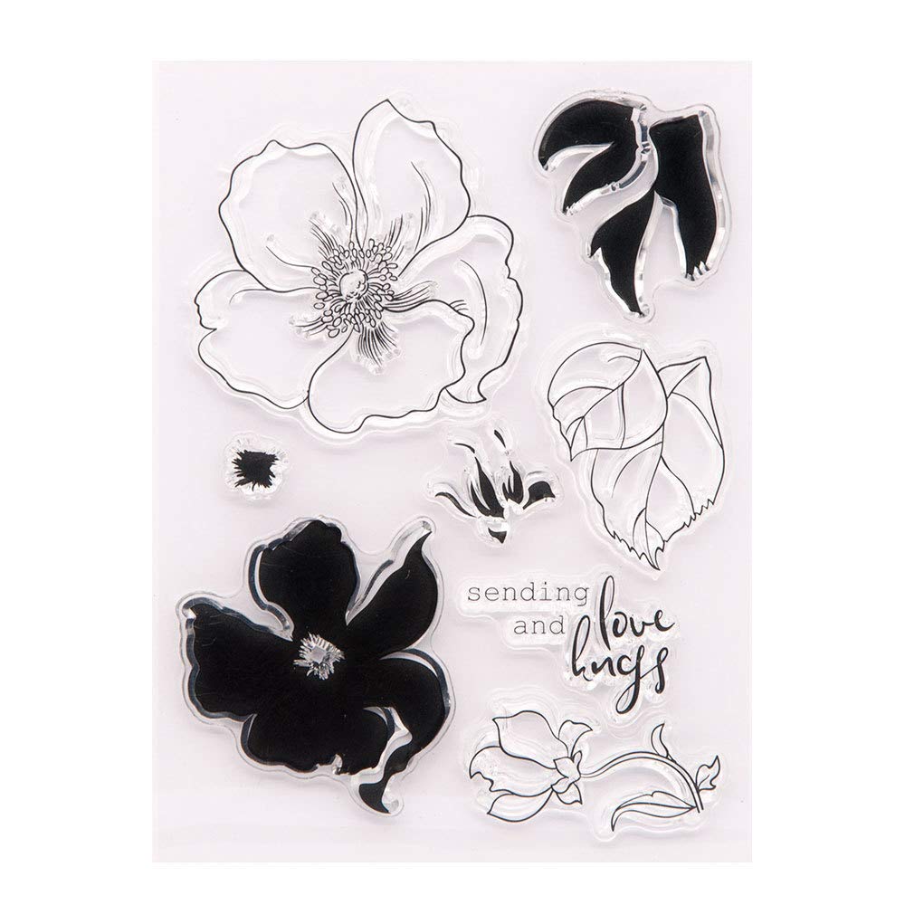 Arrietty Set Di Francobolli Trasparenti A Forma Di Cuore Con Pizzo - 10,5x15 Cm - Per Scrapbooking, Biglietti Fai Da Te E Decorazioni San Valentino