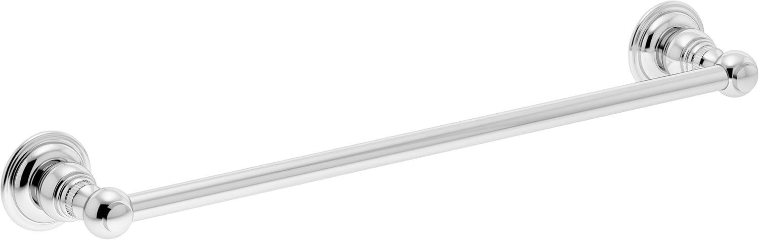 Symmons 443TB-24 Carrington 24 in. Wall-Mounted Towel Bar in Polished Chrome