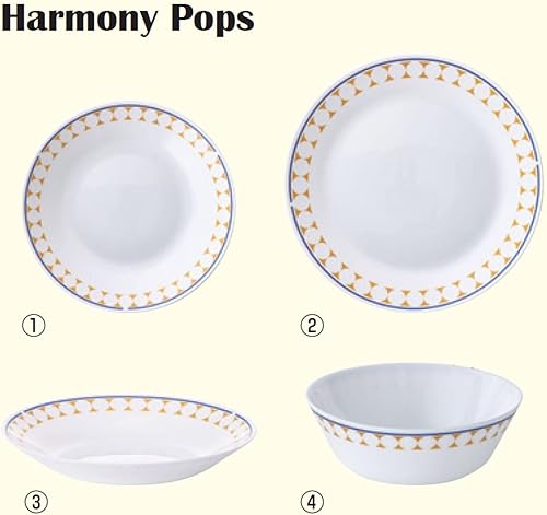 Miniatura 3 de PYREX CP-1863 Milk Glass, Dinner Plate, 10.2 inches (26 cm), Plate, Shatter-Resistant, Lightweight, Microwave Safe, Dishwasher Safe, Tempered Glass,