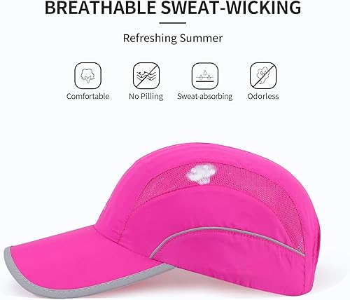 Miniatura 4 de Crazy Era Gorra deportiva de malla ligera de secado rápido para hombres y mujeres, Color