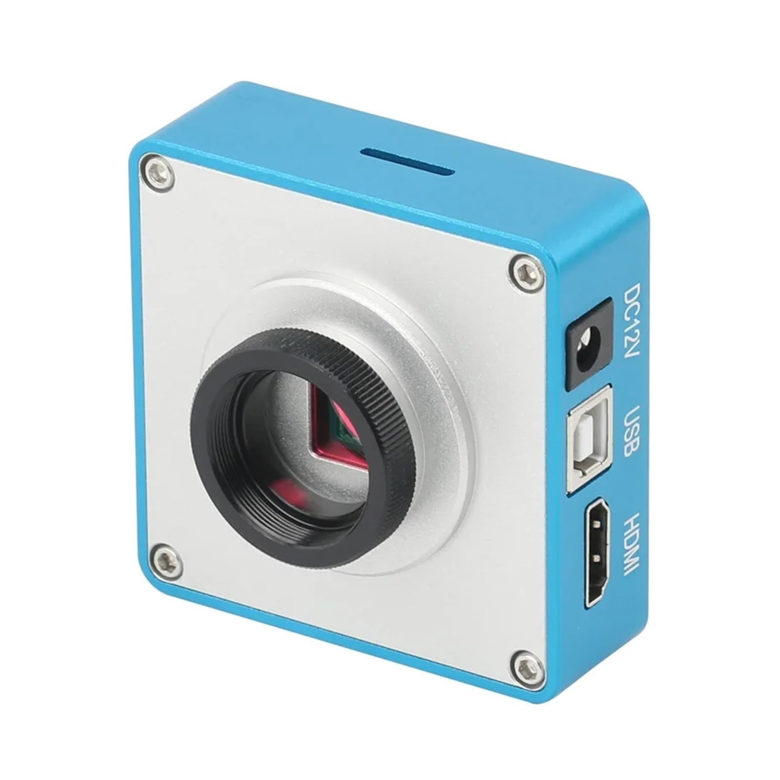 Cámara de microscopio Industrial con Video HDMI, USB, 4K, 2K, 55 MP, Condensador de teléfono, BGA, CPU, SMD, Chip, Soldadura, reparación, microscopio de Video(with 200x Lens)