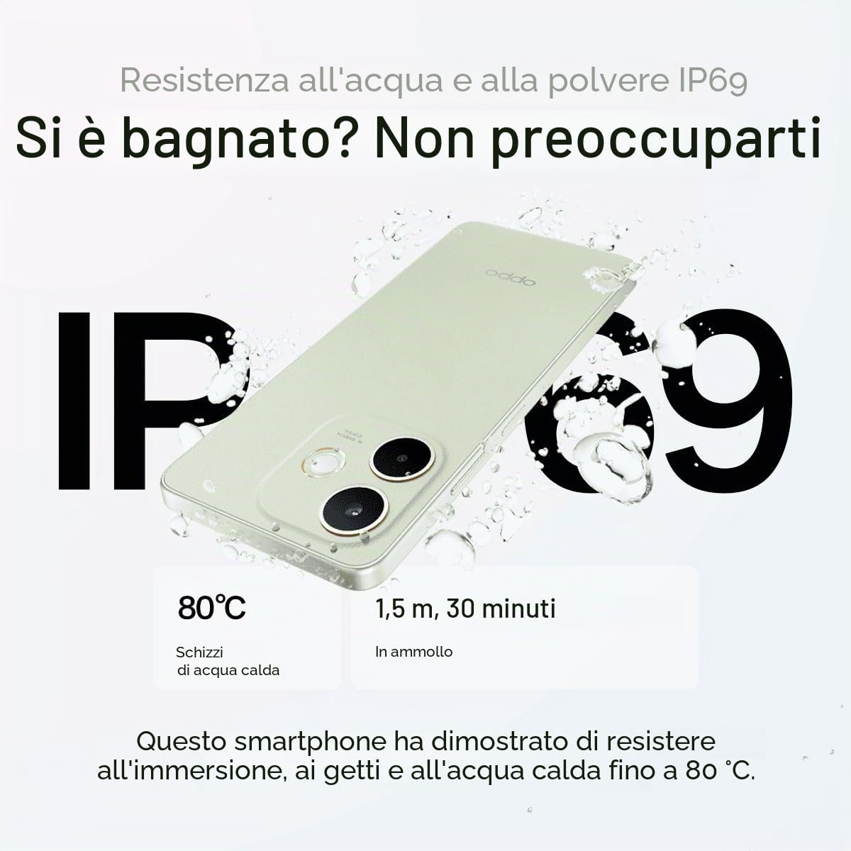 OPPO A5 Pro 4G - Smartphone Libero con IA, 8GB RAM + 256GB, Schermo 6.67" 90Hz, Fotocamera 50MP, Batteria 5800mAh, Ricarica Rapida 45W, Versione Italiana, Custodia inclusa – Marrone