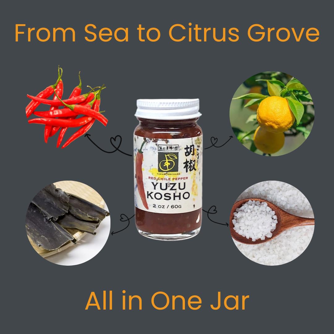 Amazon.com : Yakami Orchards Yuzu Kosho, Red Chili Pepper and