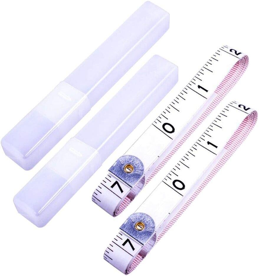 JIANG Tape Measure Body Sewing Tailor Tape Measure Measuring Tape Soft Tape Measure for Sewing Tailor Cloth Ruler, 60inch/150cm,2 Pcs