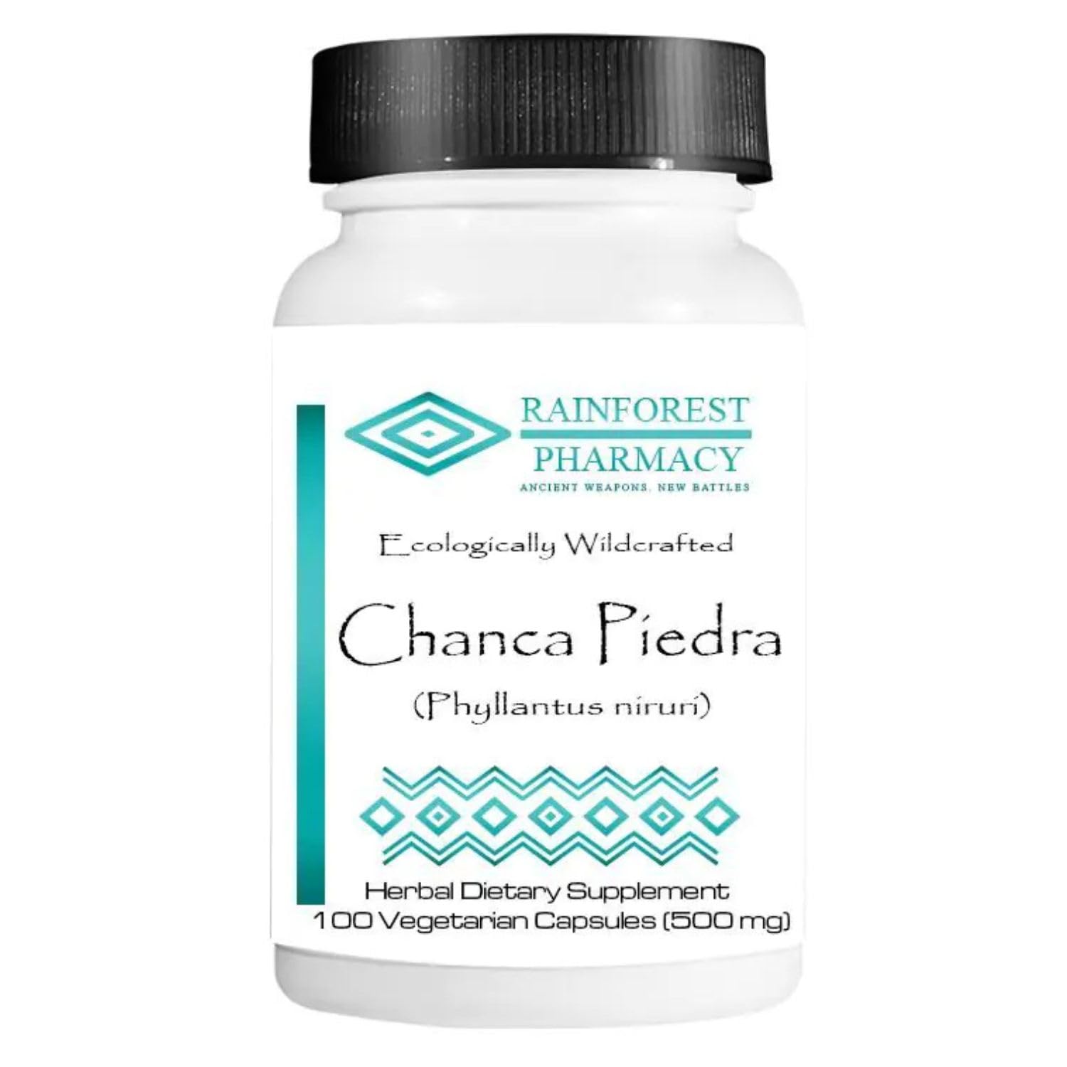 Chanca Piedra Stone Breaker – 100 Vegetarian Capsules, 500 mg | Wildcrafted Whole Herb from The Amazon Rainforest
