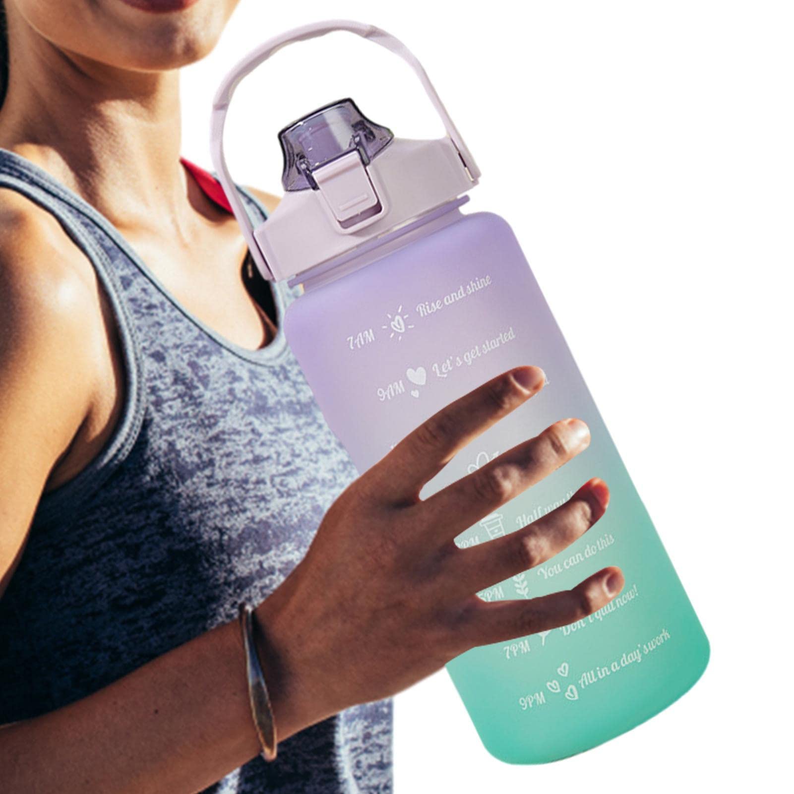 Gusengo Bouteille D'eau - 2L Bouteille D'eau De Grande Capacité, Gourde