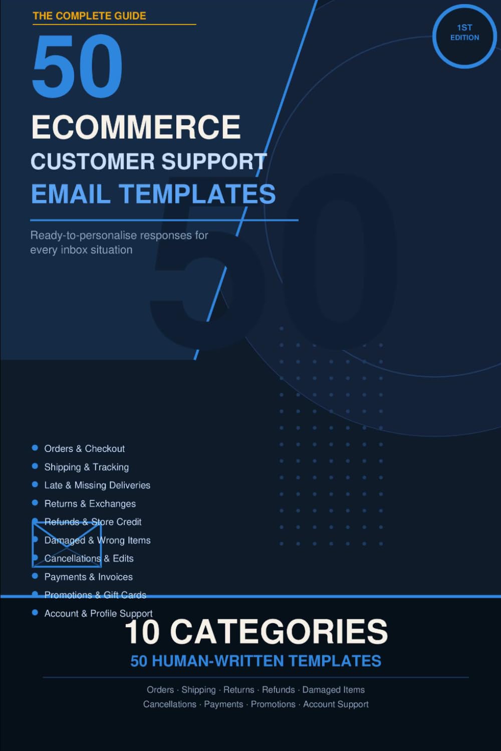 50 E-COMMERCE CUSTOMER SUPPORT EMAIL TEMPLATES: Ready-to-personalise responses for every inbox situation