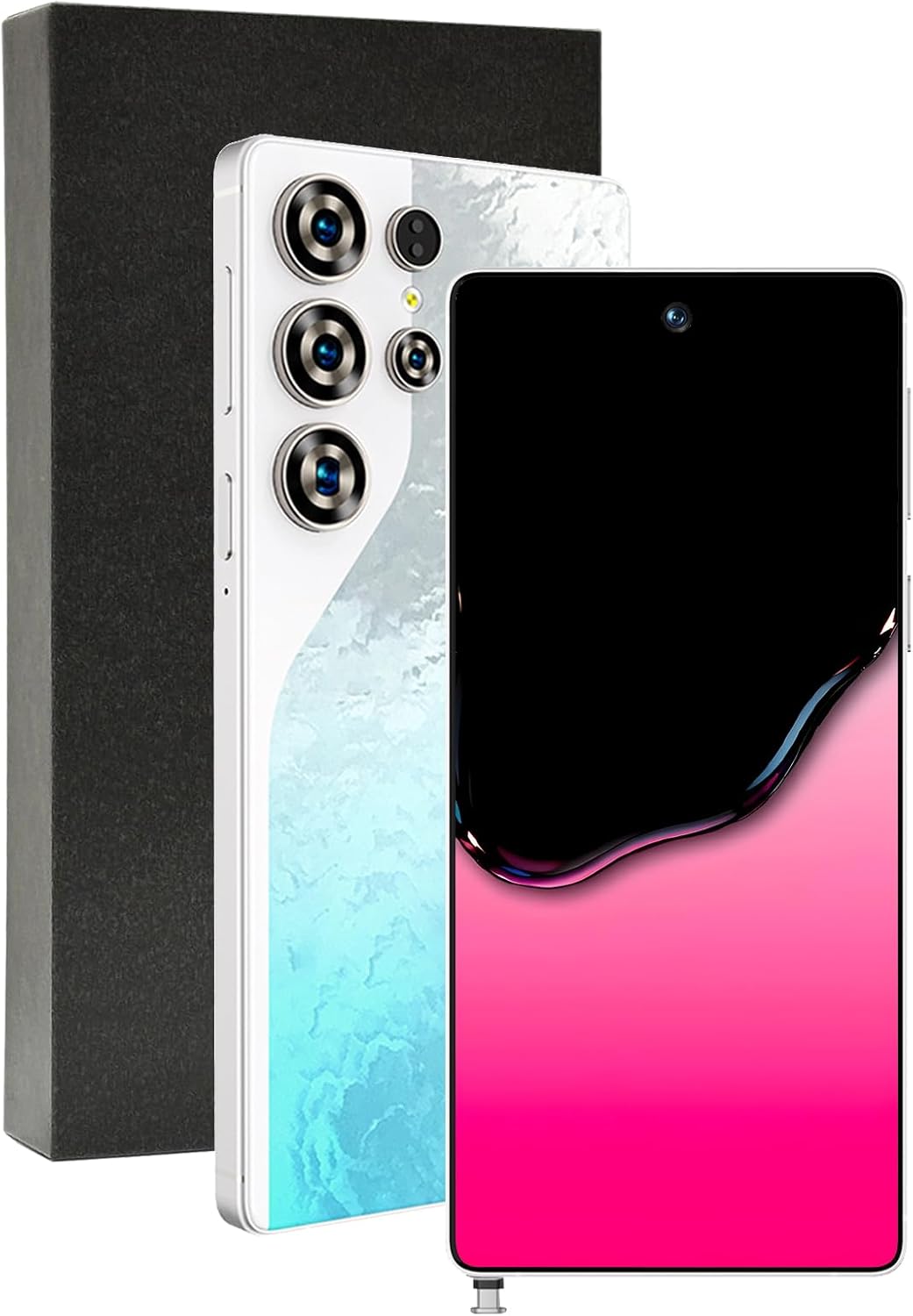 I26 Ultra 5G Unlocked Phone, 256GB+8GB Smartphone, Cell Phone Android 15 with Built in Pen, 8000mAh Battery,6.99" FHD+ Screen,108MP Camera/Dual SIM/Fingerprint Lock/Face - Blue