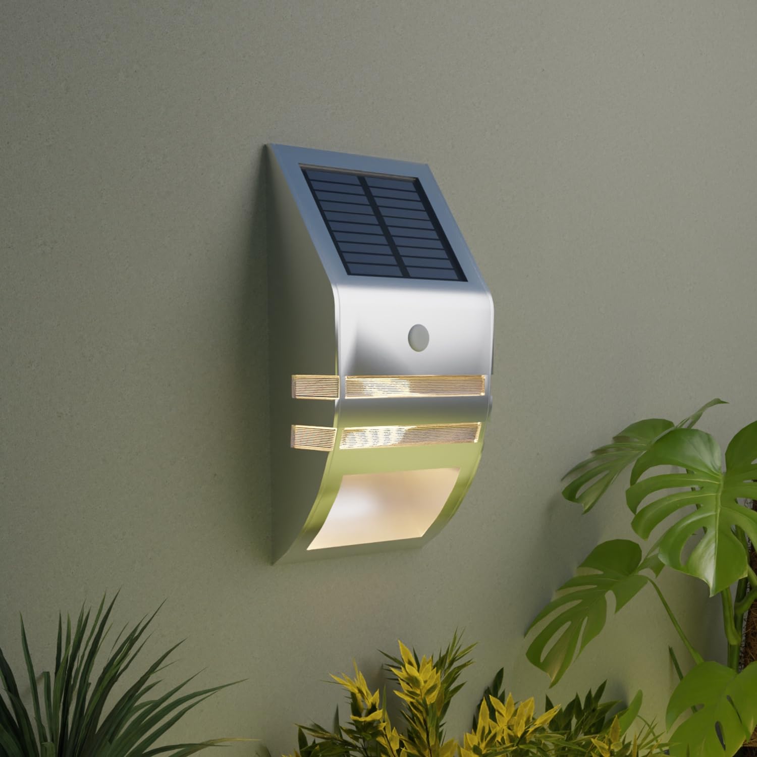 Lifelong Outdoor Solar Wall Lamp with Motion Sensor | 2 LED Lights | 500mAh Battery | Waterproof- IP 44 | Up to 10 Hrs Use | Ideal for Balcony, Wall, Terrace, Outdoor, Patio, Deck Light-image-26