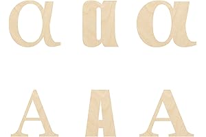 Laser Cut Unfinished Wood Greek Letter Decoration: Alpha or Capital A