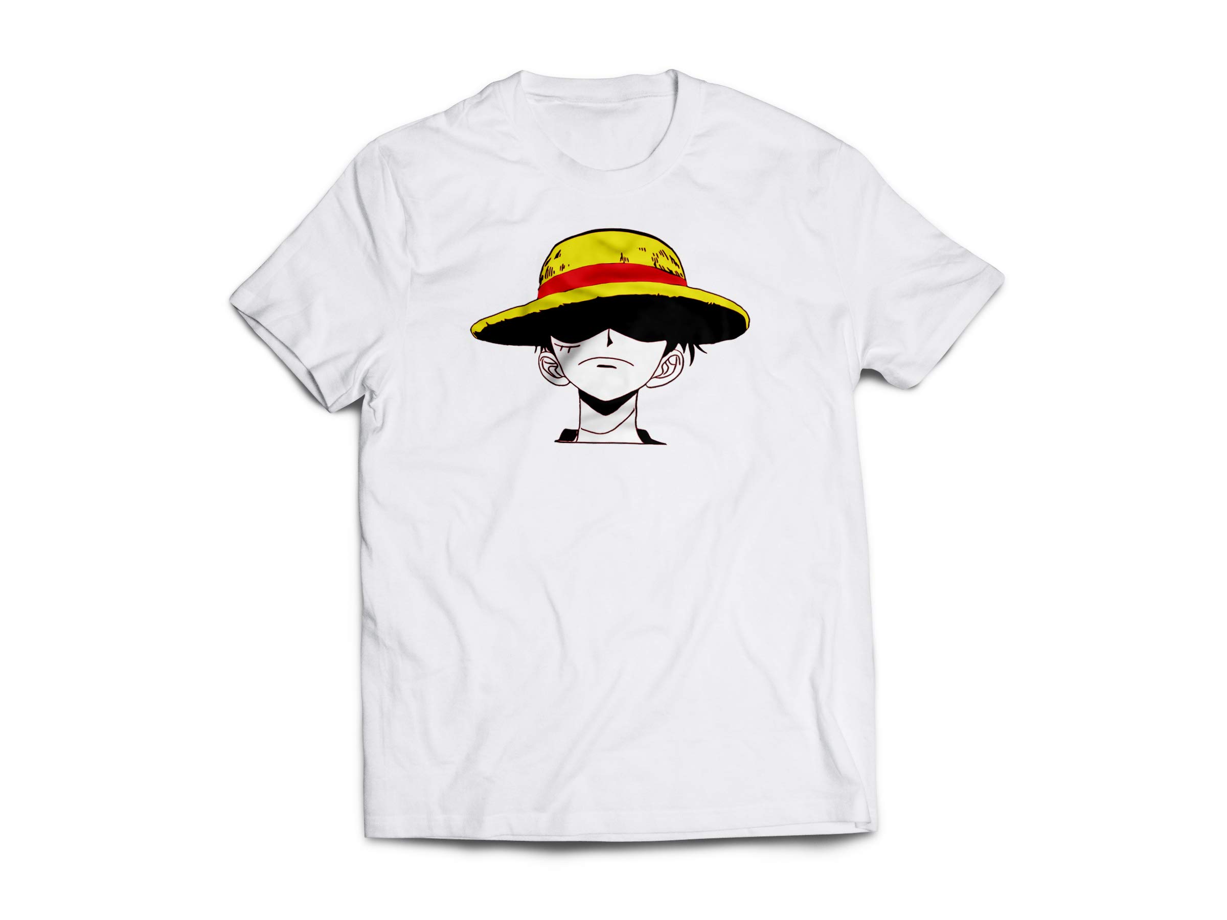 GenericDT LUFFY MAD WHITE T-SHIRT 100% COTTON