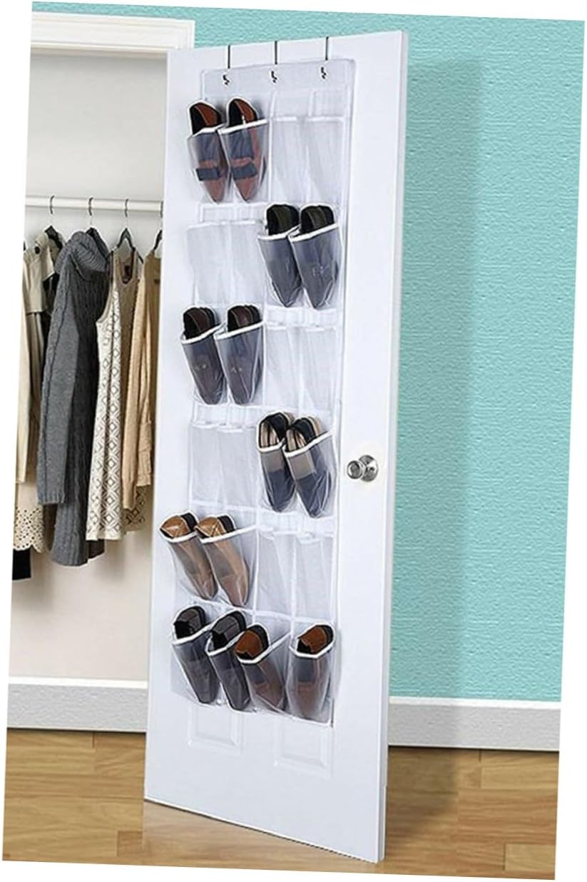Levemolo 24 Grid Door Rear Hanging Shoe Storage Bag PVC Waterproof