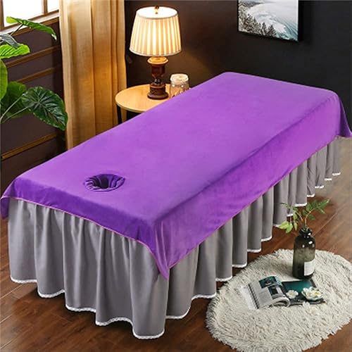 Sábanas de cama de centro de spa, transpirable, para sala de masaje, color sólido, para salón de belleza, spa, masaje, cubierta de sofá de masaje
