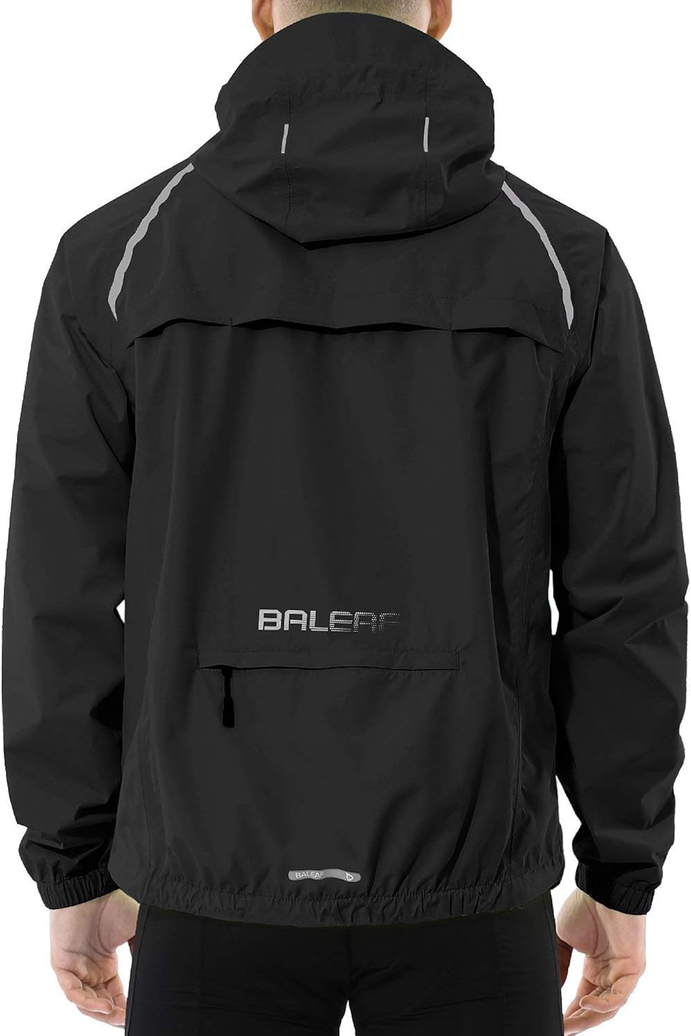 BALEAF Men's Cycling Running Jacket Waterproof Rain Windbreaker