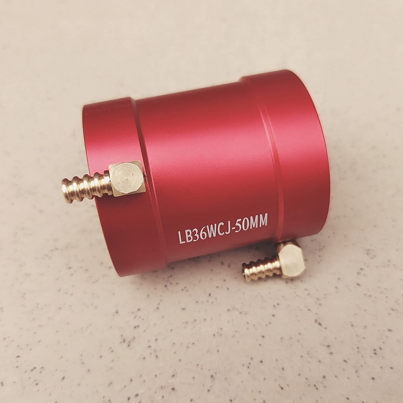 Dissipatore Di Calore A Raffreddamento Ad Acqua Per Motori Brushless RC - Diametro 36mm, Lunghezza 50mm, In Lega Di Alluminio Rossa, Per Barche RC, Compatibile Con 3650/3660/3674