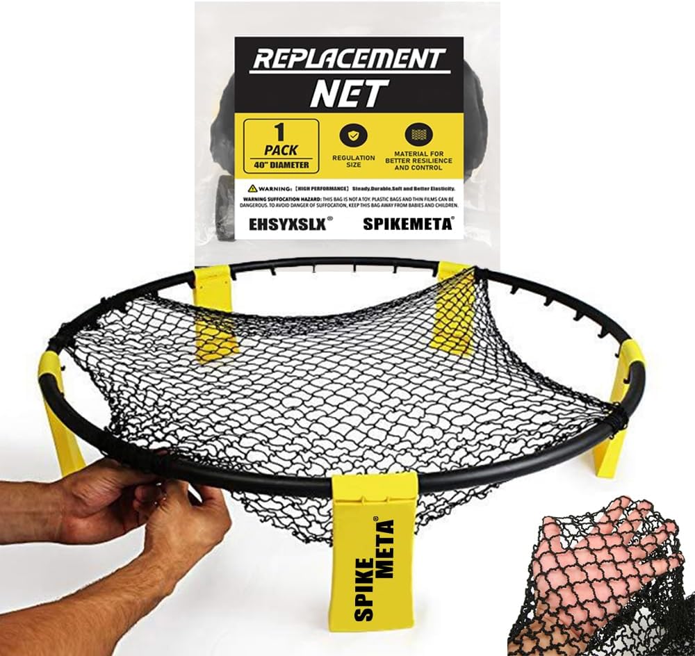 Spike Game Replacement for Broken Net Wider Dimensions Installation Easier | Compatible with Spike Game Set and Other Round Net Game,Wider Dimensions Installation Easier,Durable and Better Elasticity