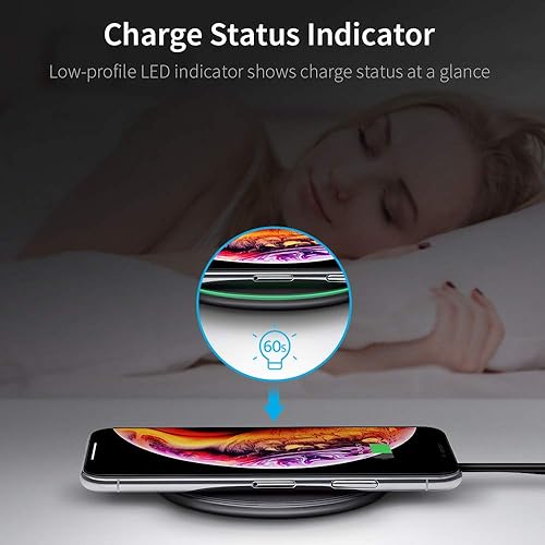 Miniatura 7 de ESR Juego de cargador inalámbrico, 7.5 W10 W, con adaptador de CA QC3.0, carga rápida compatible con iPhone 1111 Pro11 Pro MaxXSXR, Galaxy