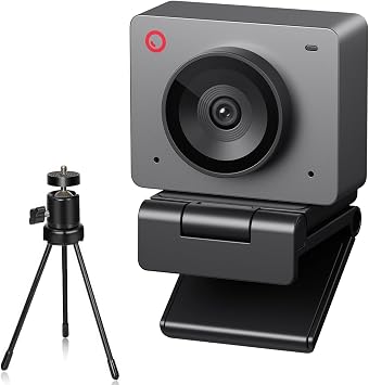 OBSBOT Meet SE 1080P 100FPS Webcam for PC, USB Web Cam with AI Tracking, Microphone, Tripod, Staggered HDR, Beauty Mode, Plug&Play Streaming Camera for Laptop/Desktop, Conferencing Grey
