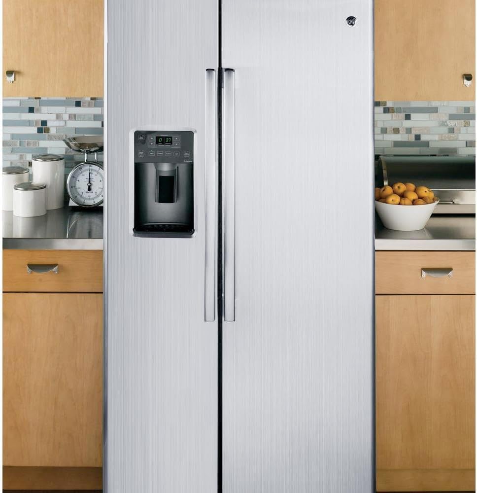YENHOME Large Size 118x30 inch Brushed Silver Stainless Steel Contact Paper Removable Peel and Stick Wallpaper for Refrigerator Dishwasher Appliances Waterproof Stick on Backsplash Kitchen Wallpaper