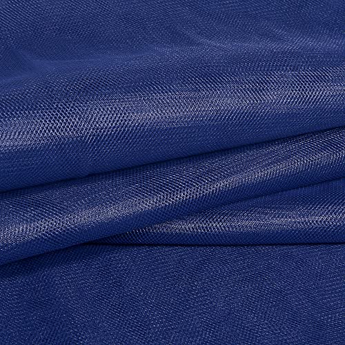 Tissu Tulle souple grande largeur uni Bleu marine - Au mètre