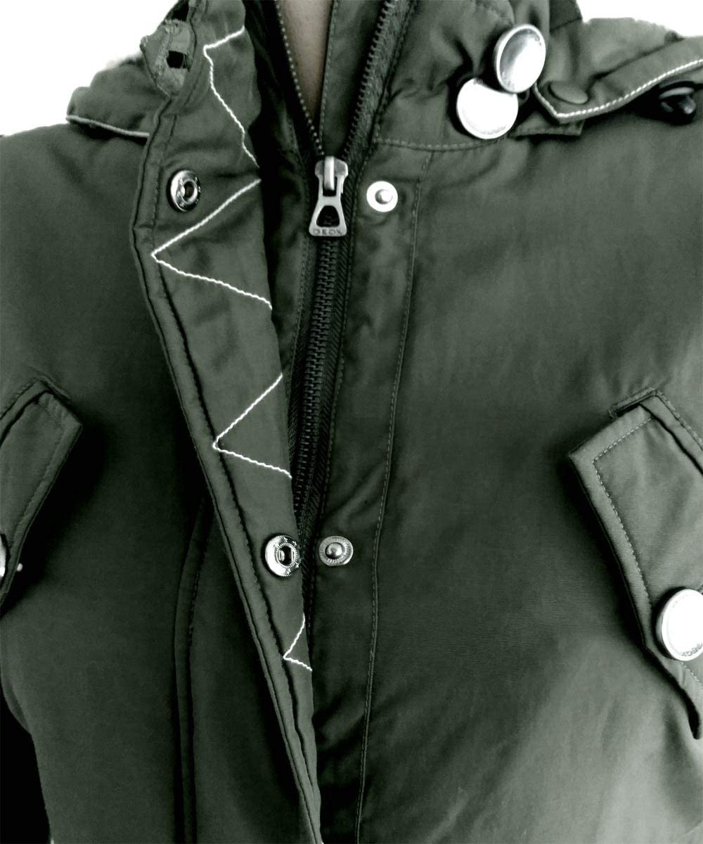Geox Mädchen Jacke Mantel Atmungsaktiv Parka olivgrün Winterjacke