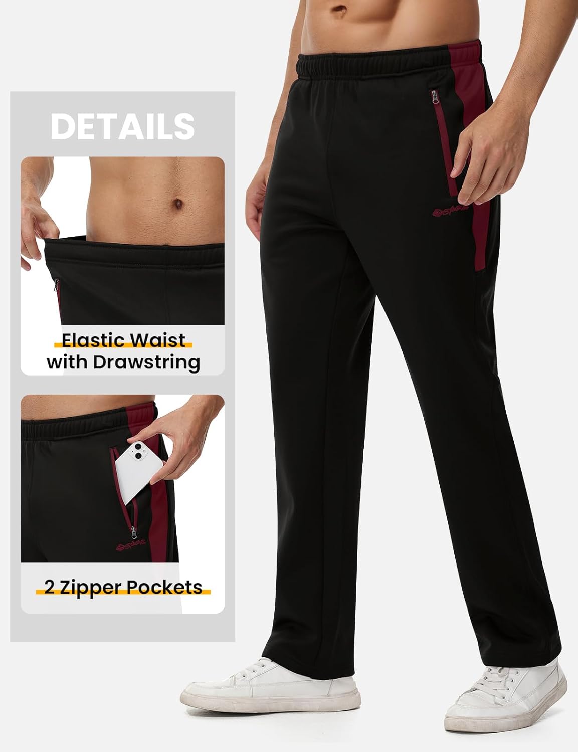 Rdruko Men's Fleece Tracksuit Sweatsuit 2 Piece Set Warm Up Jogging Track Sweat Suits for Men - Image 6