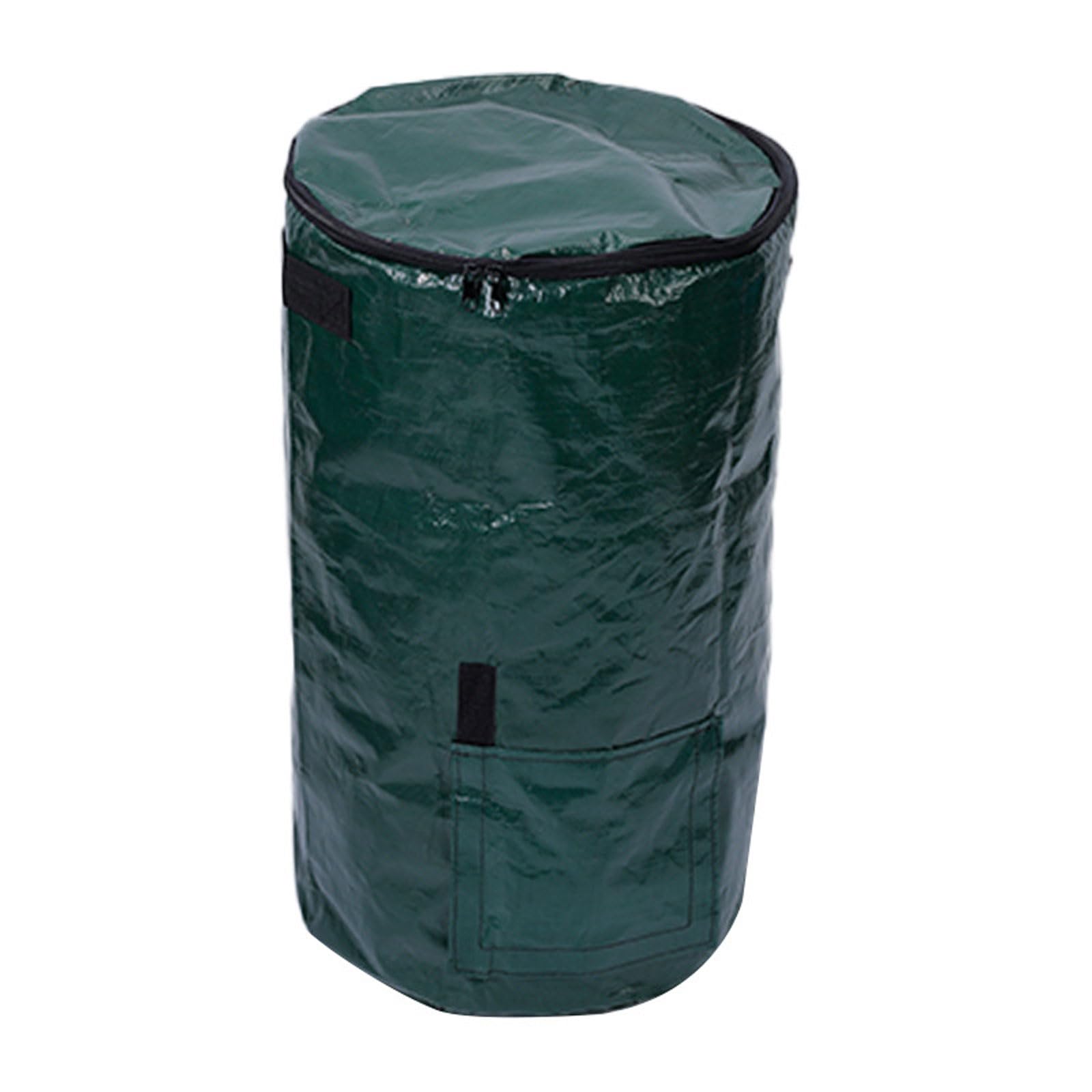 Luminescentdream Green 3Pcs Garden Bag 127L,Fallen Leaf Collection Bag,Reusable Leaf Bag,With Handles,With Zipper Cover,Waterproof,For Collecting Compost,Grass,Dirt,Leaves