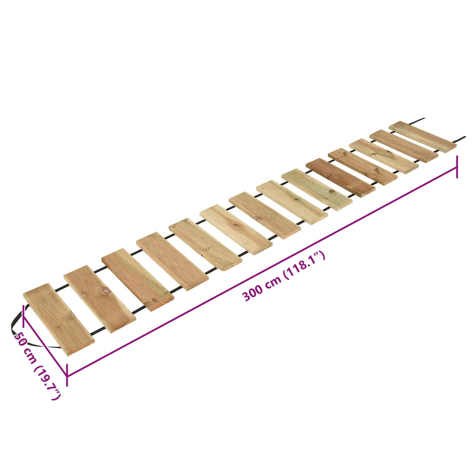 Rotolo per terrazza in legno di pino, 50 x 300 cm, rivestimento