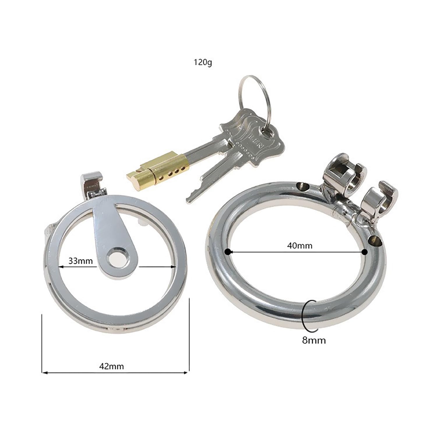1 Palabra Plana de Acero Inoxidable Baloncesto Deportes Jaula Protectora con Anillo y cinturón y Silicona Tubo Hueco Trompeta Herramienta de Fitness,Silver/b/s