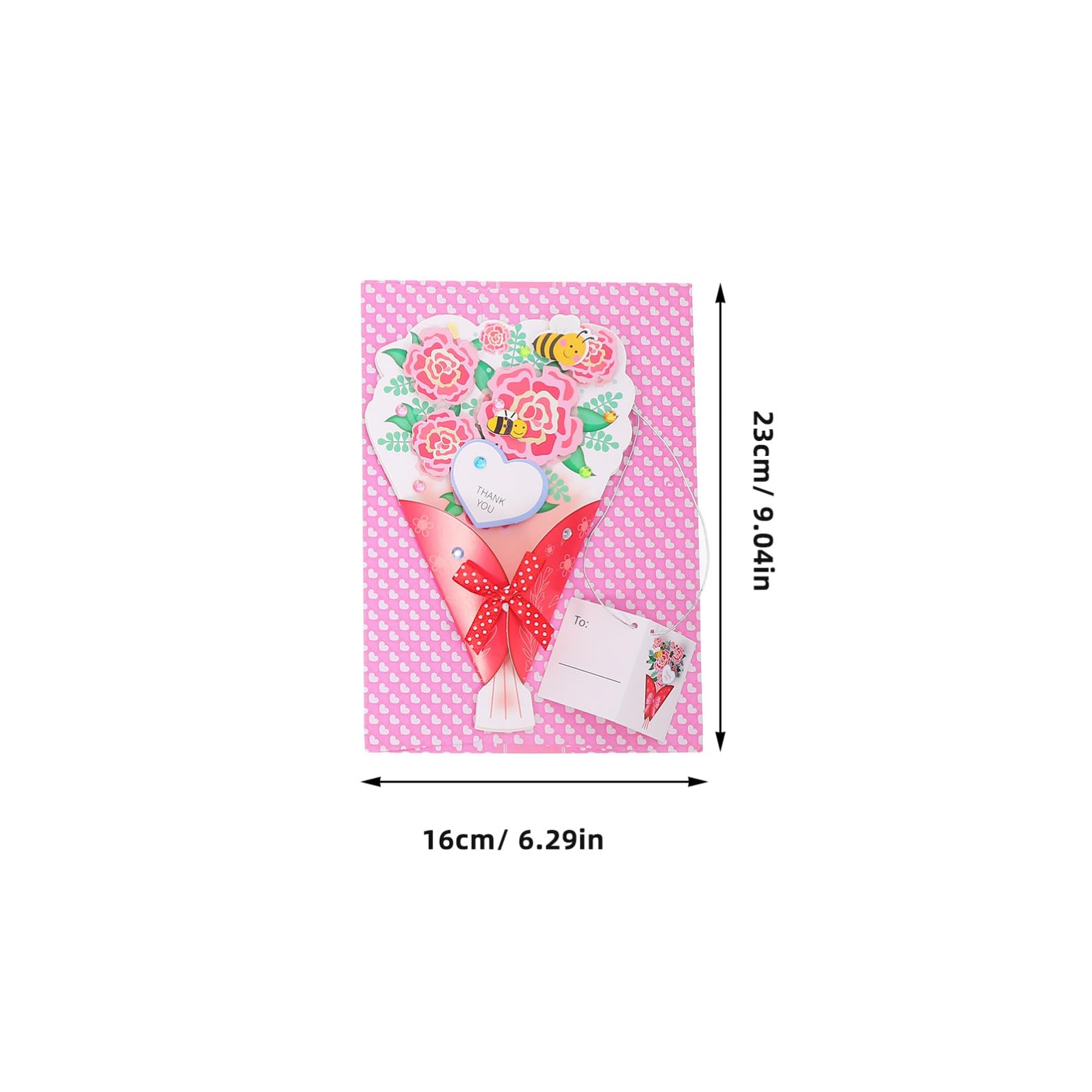 9pezzi Bouquet Greeting Cards Biglietti Auguri Per Festa Compleanno Festa Della Mamma Con Buste Inclusi Materiale Per Scrivere Messaggi Di Auguri e Benessere