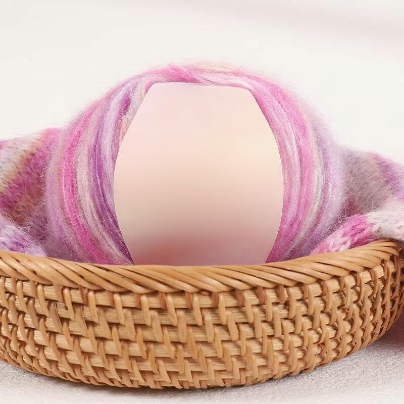 4/6/8/10 Rollos 100 g Hilo de Lana Jaspeada de Grosor Medio, Hilo de Lana Suave para Tejer a Mano, para Bufandas, Suéteres, Gorros, Chales y Mantas de Ganchillo DIY