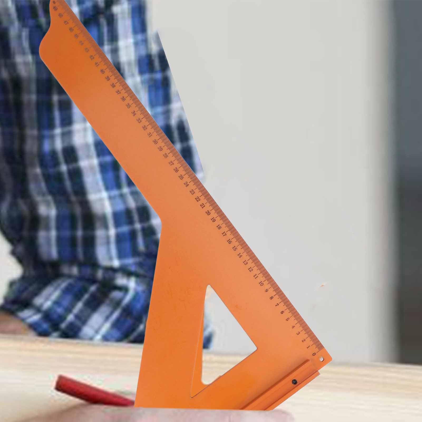 Règle triangulaire de positionnement professionnelle pour le travail du bois Règle carrée à 90 degrés Outil de mesure des plastiques techniques durables pour les charpentie