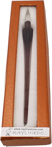 Miniatura 5 de Pluma de inmersión de cristal hecha a mano Pluma de inmersión de caligrafía de vidrio Pluma de firma de vidrio Regalo de negocios Púrpura oscuro