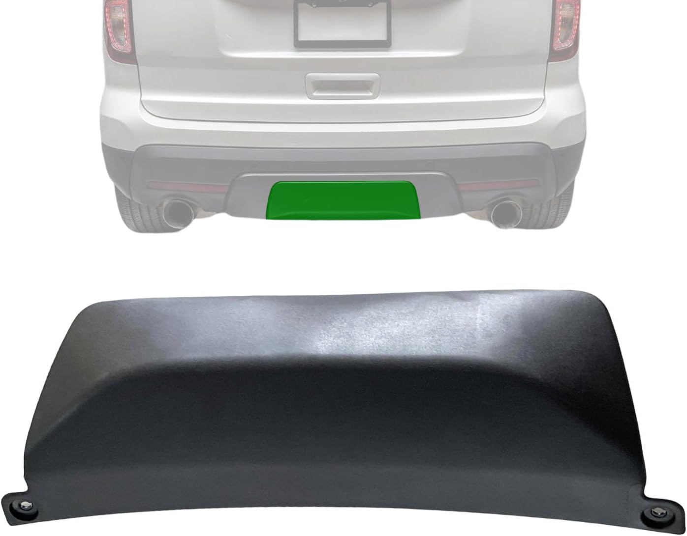 Lower Rear Bumper Trailer Tow Hitch Bar Cover Cap Trailer Tow Bracket Cover Trim for Ford Explorer 2011-2015 with Trailer Towing Packages