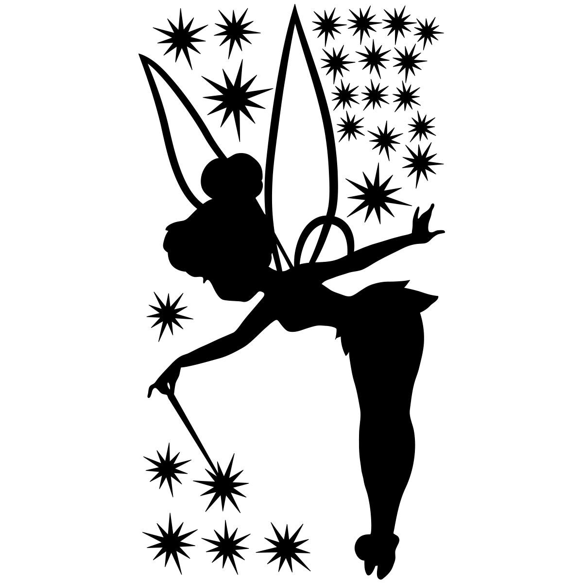 Ambiance Stickers Sticker Adorable Fairy 70 x 55 cm Gold - Image 4