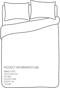 Linen Home King Size Duvet Set Grey - Soft & Breathable Microfibre Kingsize Duvet Cover with 2 Pillowcases, Easy Care Wrinkle Free King Bedding Set of 3 Pcs (King, Grey)
