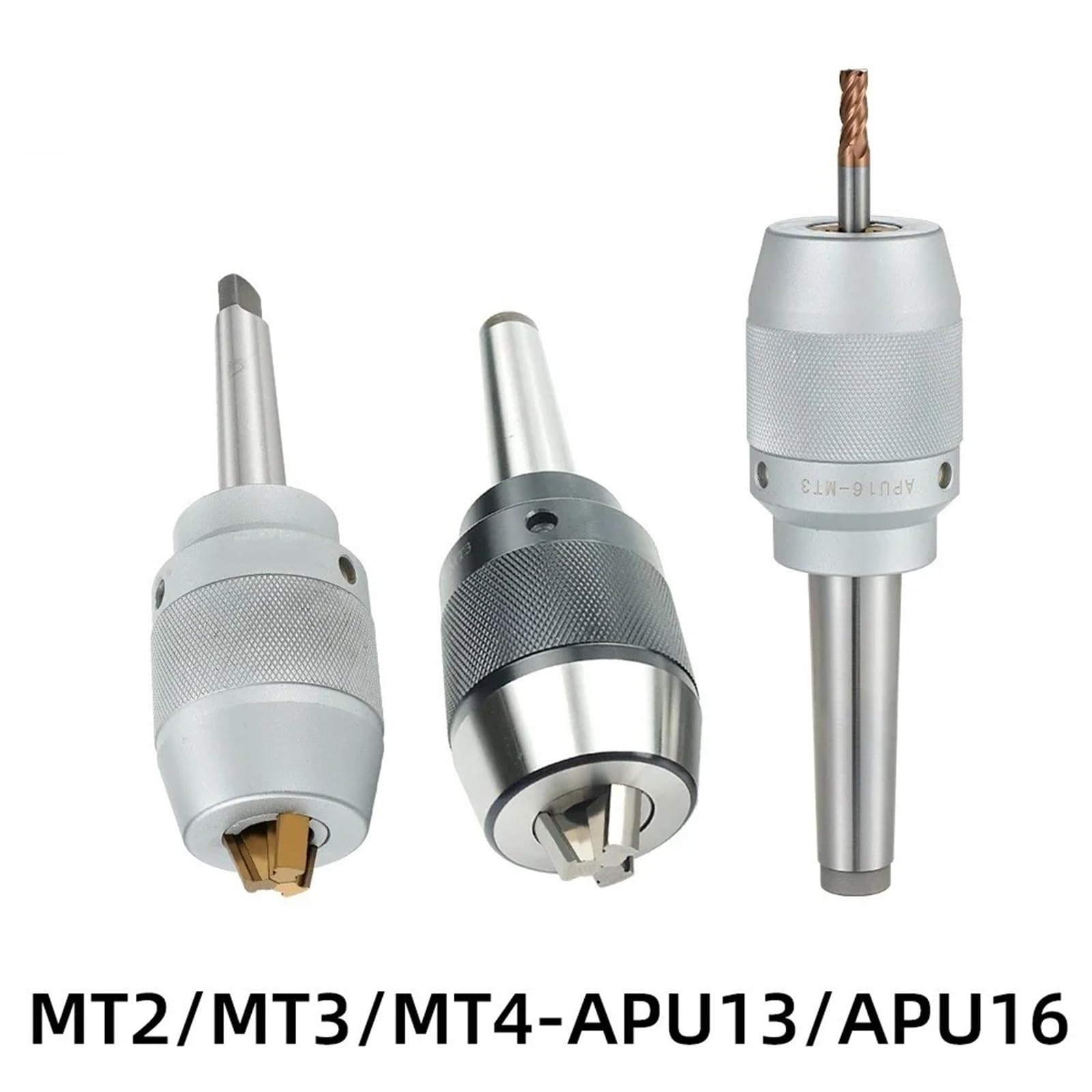 1pc Hrc60 2/3/4 Flöte Wolfram Hartmetall Schaftfräser Fräser Cnc Routerbits Lange Flöte Schaftfräser 1mm 1,5mm 2mm 2,5mm 3,0mm(Black (Silver paw),MTA3-APU13)