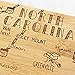Totally Bamboo Destination North Carolina State Shaped Cutting Board, Charcuterie and Cheese Serving Board – North Carolina Gift for Home Décor or Everyday Kitchen Use