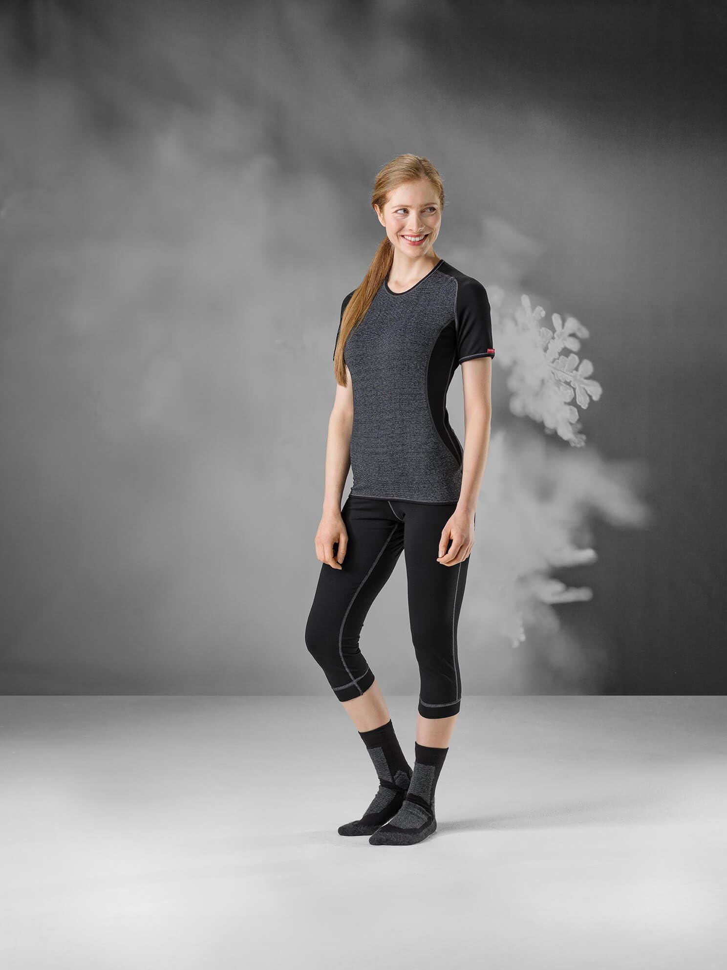 LÖFFLER Unterhose Da 3/4 Transtex Warm - Kalesony Kobiety