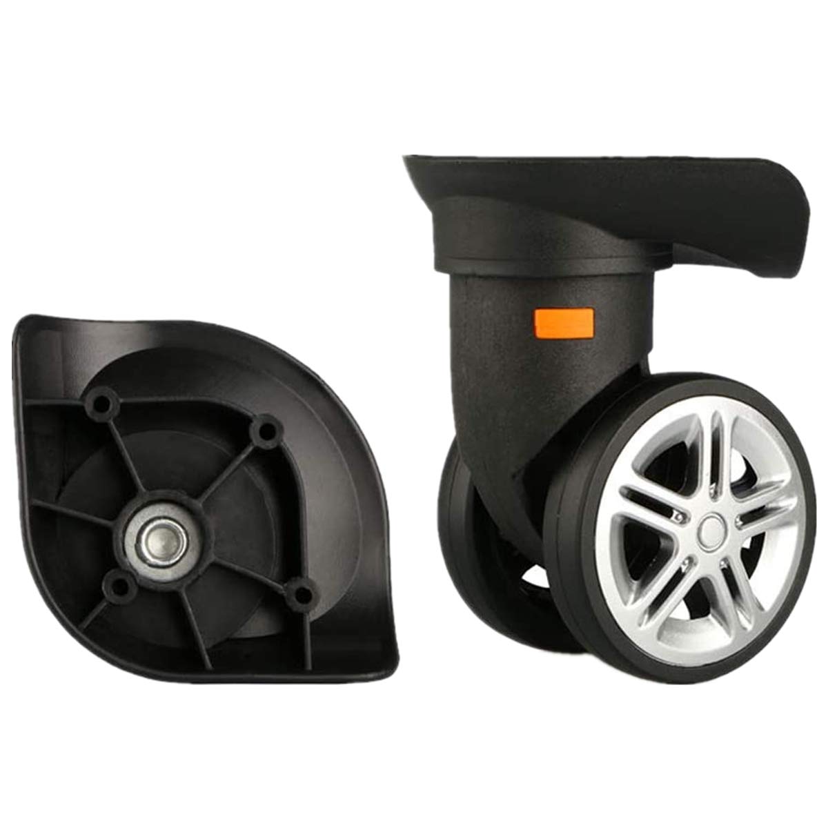 2pcs/Set Nylon Detachable Connected Wheels for Replacement Luggage Wheels Wear Silent Draw bar Box DIY W174#