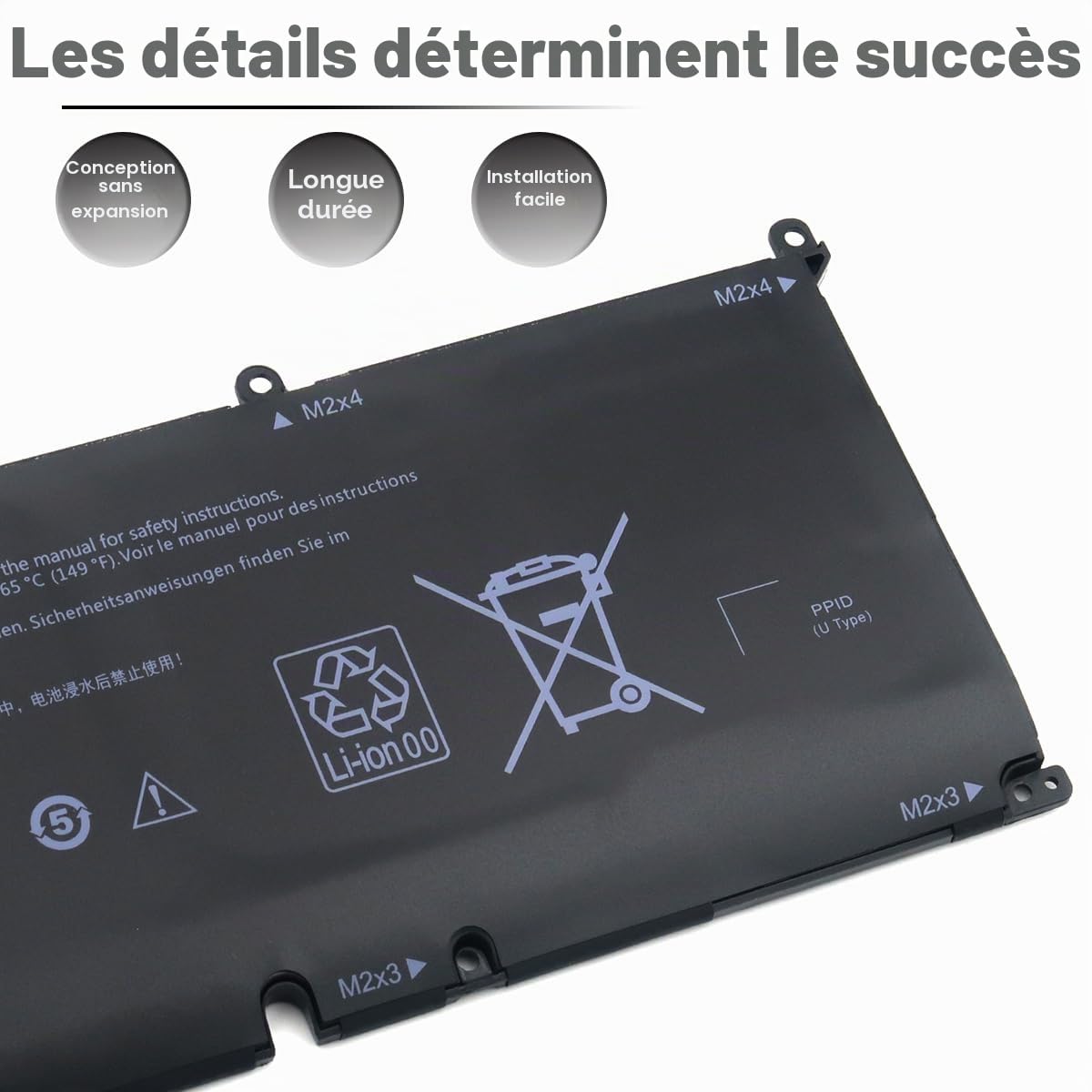 69KF2 Batterie pour Dell XPS 15 9500 9510 9520 G15 5510 G15 5511 5520 G7 7500 Precision 5550 5560 5570 Inspiron 7510 7610 7620 7630 Alienware M15 M15 R3 R4 R5 R6 R7 M16 R1 M17 R3 R4 M16 R1