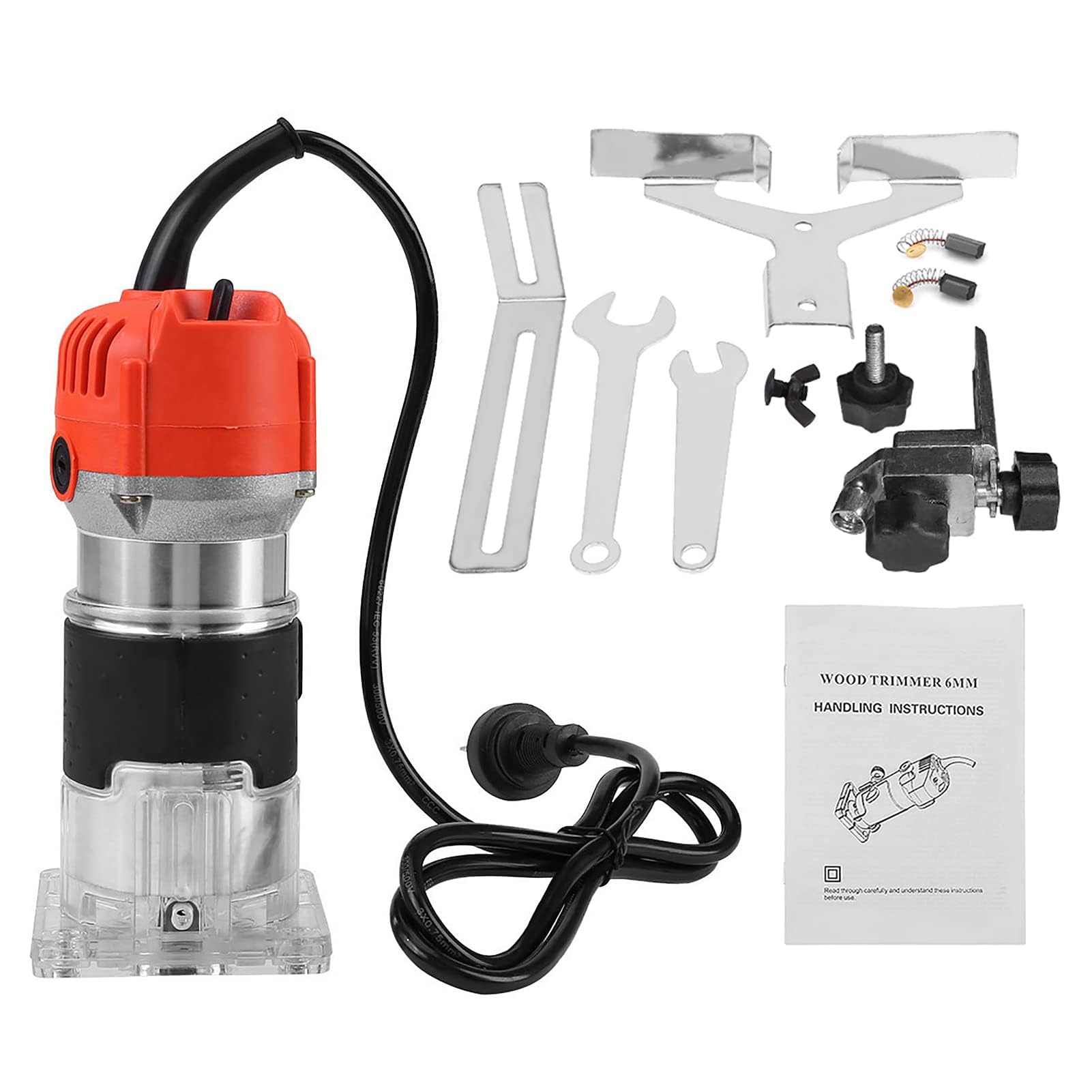 Fresa Verticale, Con Base Fissa, Base di Inclinazione a Immersione, 220V 30000R/min 20 x 9 x 8,3 cm, Per Lntaglio Fresatura ed Incisione, Fresatrice Verticale per Legno
