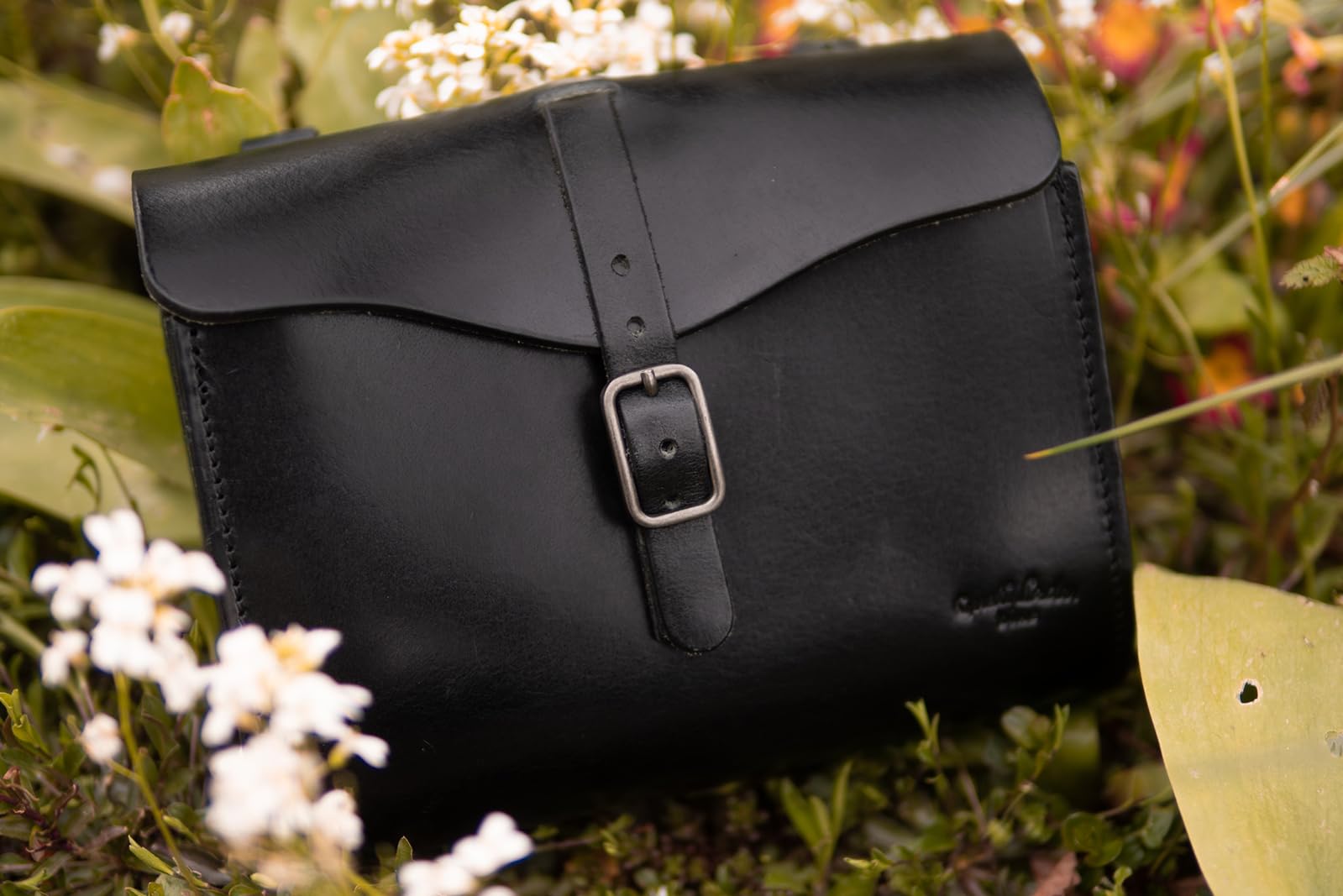 Gusti Marianne V. Borsa da sella in pelle per manubrio da bicicletta, accessori