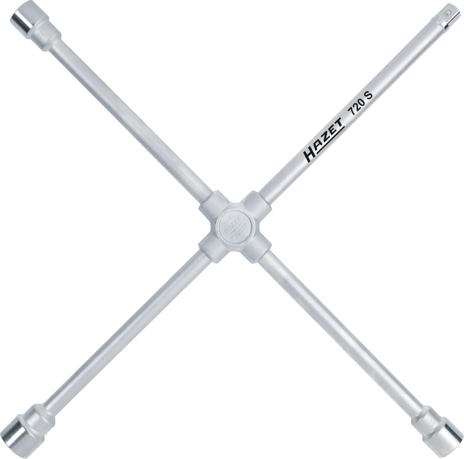 HAZET 720S 750 mm Four-Way Rim Wrench - Chrome-Plated