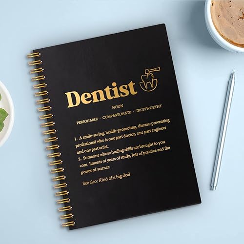 Miniatura 4 de Dentist Definition - Cuadernos en espiral de tapa dura de 160 páginas, regalo inspirador para dentistas, higienista dental, apreciación de graduados