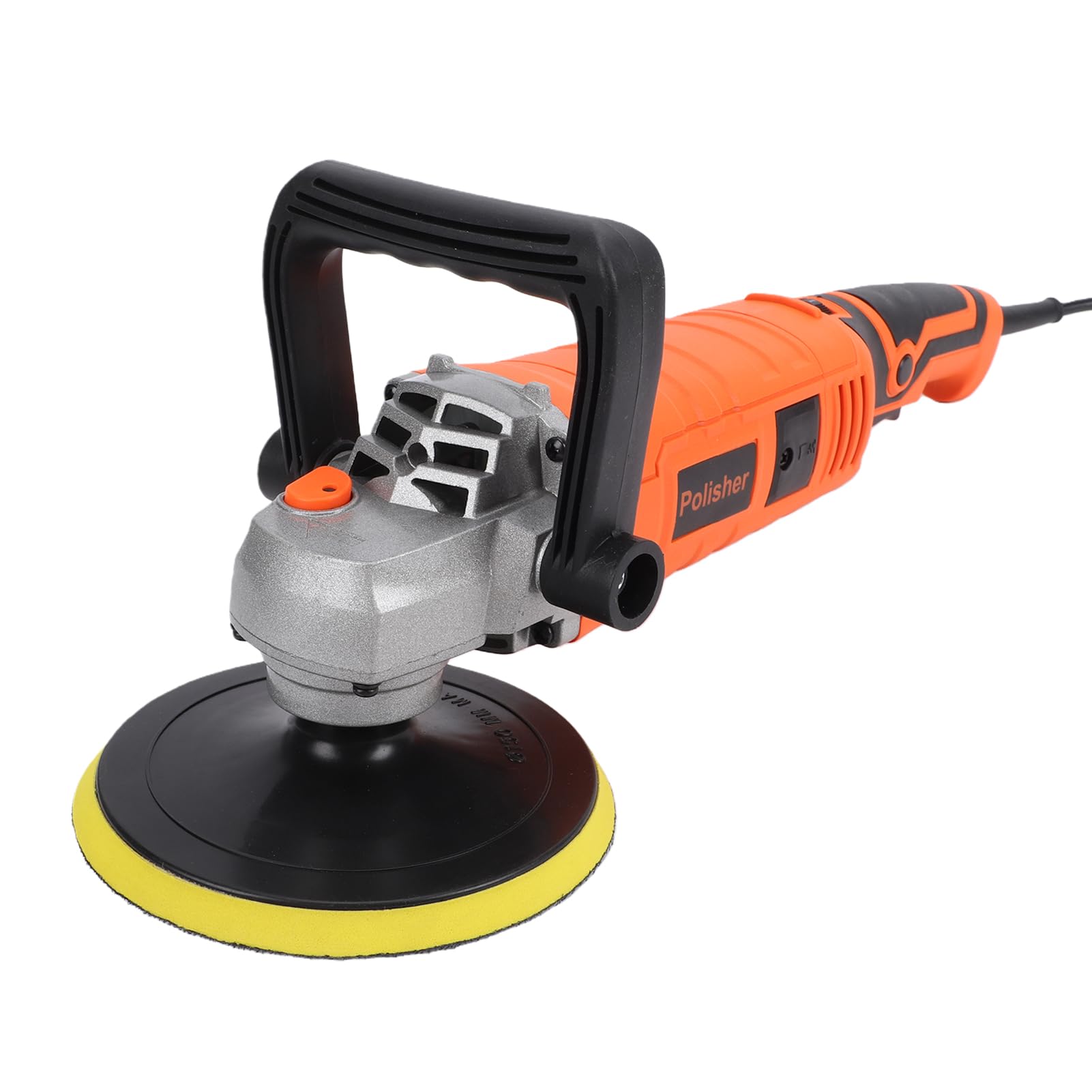 Fockety Pulidora Rotativa, Máquina Pulidora de Velocidad Variable, 1580 W 500 a 3300 RPM con 7 Velocidades y Mango Desmontable, for Pulido de Coche, Eliminación de Arañazos (Enchufe Europeo 220V)